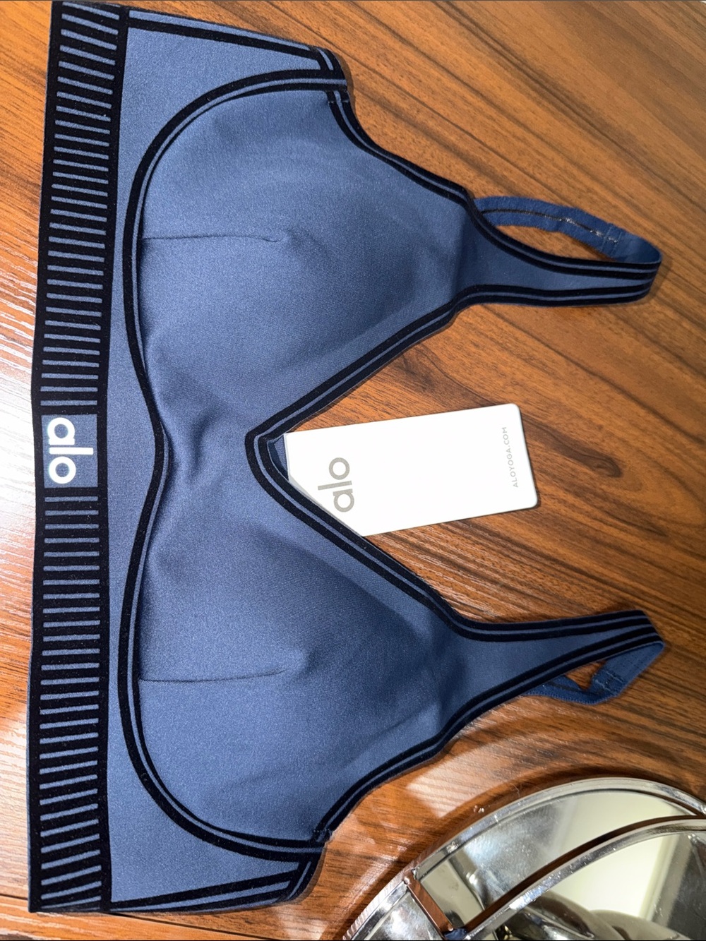 ALO Yoga Navy Blue top